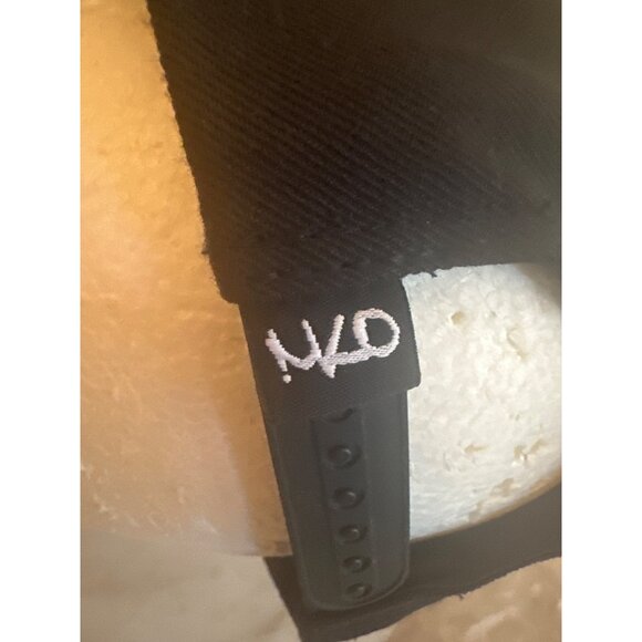 Skyline Wood Patch Black Snapback Hat With Wood Accent MKO adjustable - Picture 4 of 7